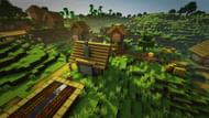 A plains village, one of the game’s best structures (Image via Minecraft)